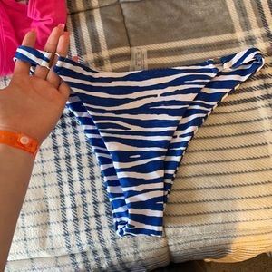 CUTEST zebra bathing suit bottoms